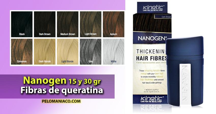 Fibras de queratina Nanogen 30 gramos 1