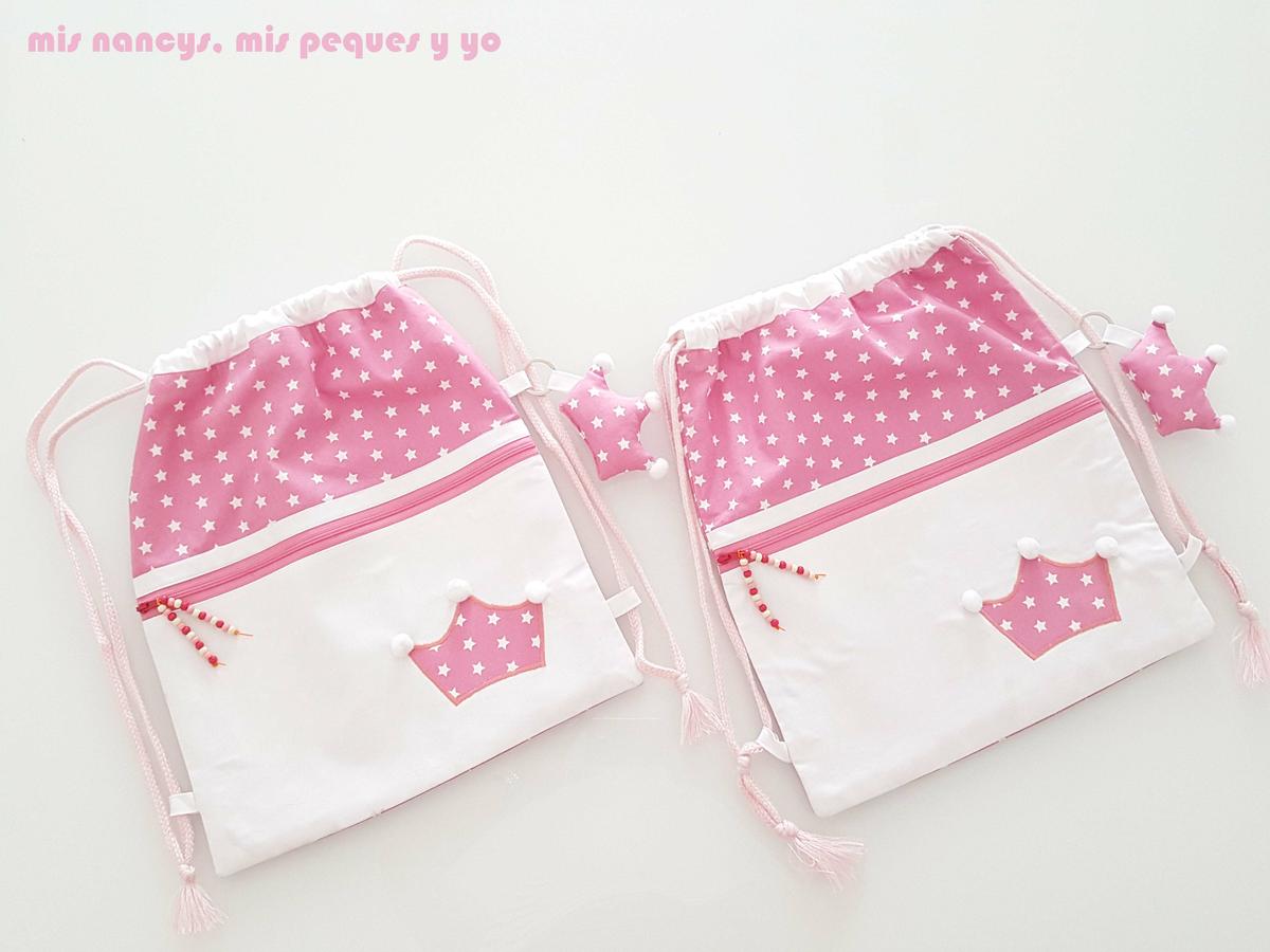 mis nancys, mis peques y yo, mochila pandilleando para ballet, dos mochilas con bolsillo