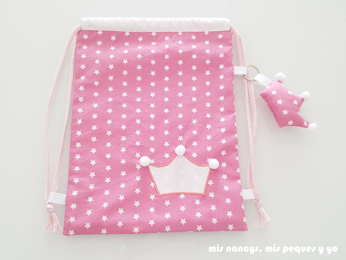 mis nancys, mis peques y yo, mochila pandilleando para ballet, mochila pequeña con aplique de corona