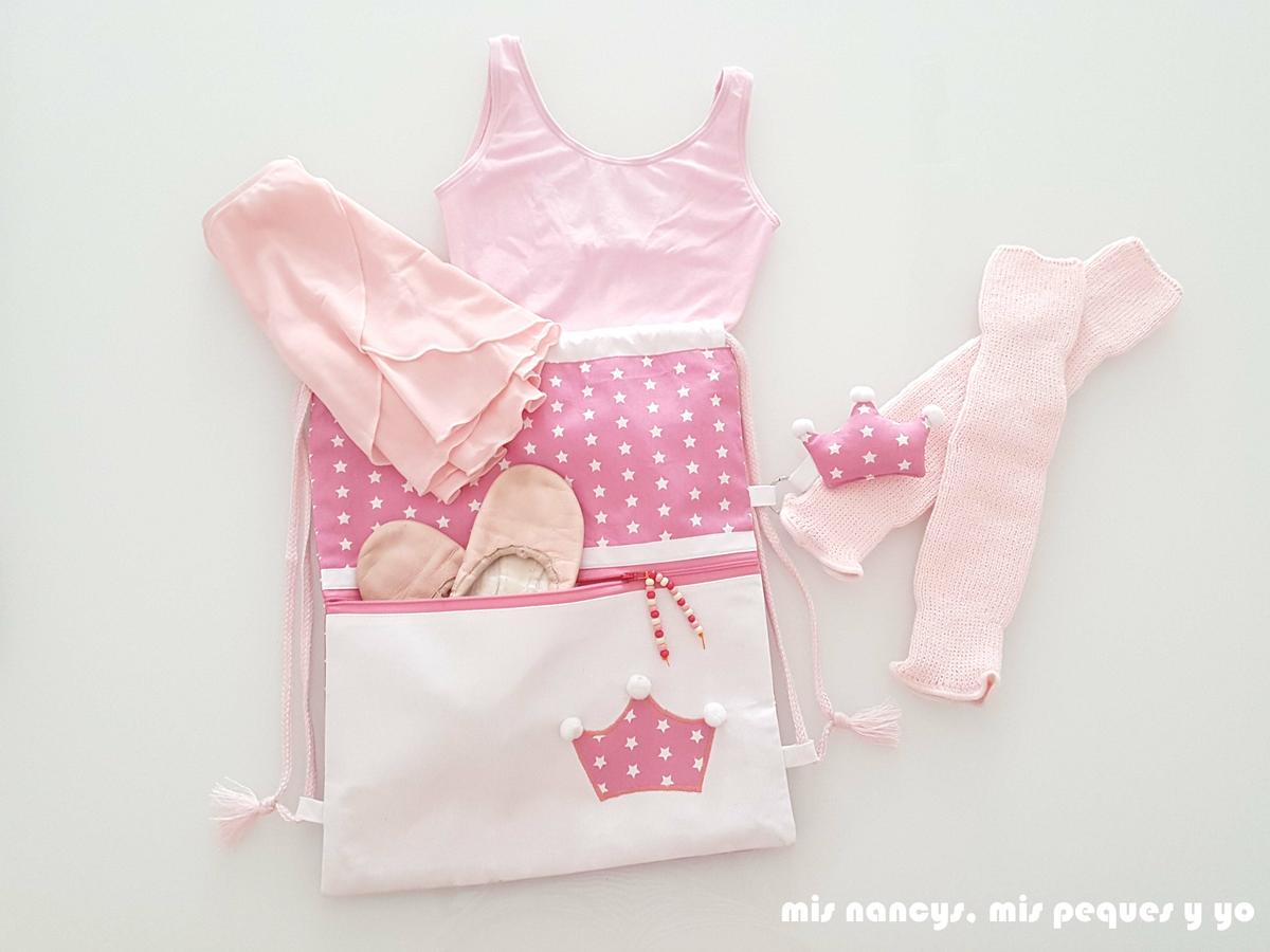 mis nancys, mis peques y yo, mochila pandilleando para ballet, mochila para guardar atuendo de ballet