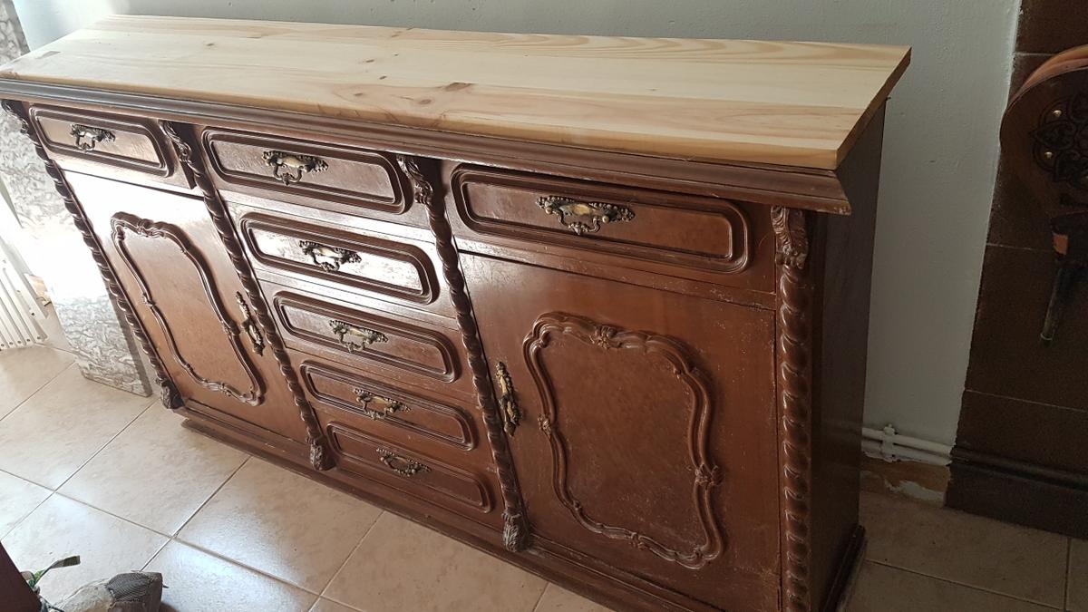 Comoda reciclada - Probamos si van bien las piezas nuevas