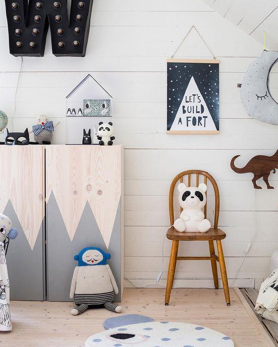 some geometric pattern to customize your ikea ivar wardrobe
