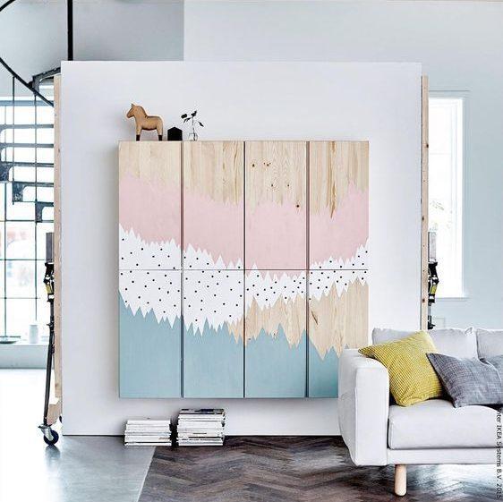 apply someartistic painting and noone would know if it is a picture or a wardrobe
