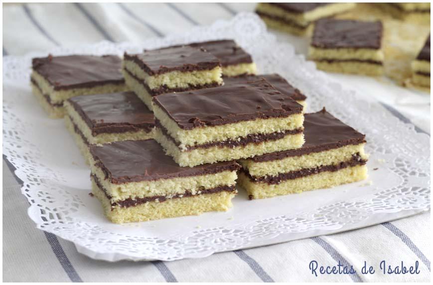 Pastelitos al aroma de naranja con chocolate