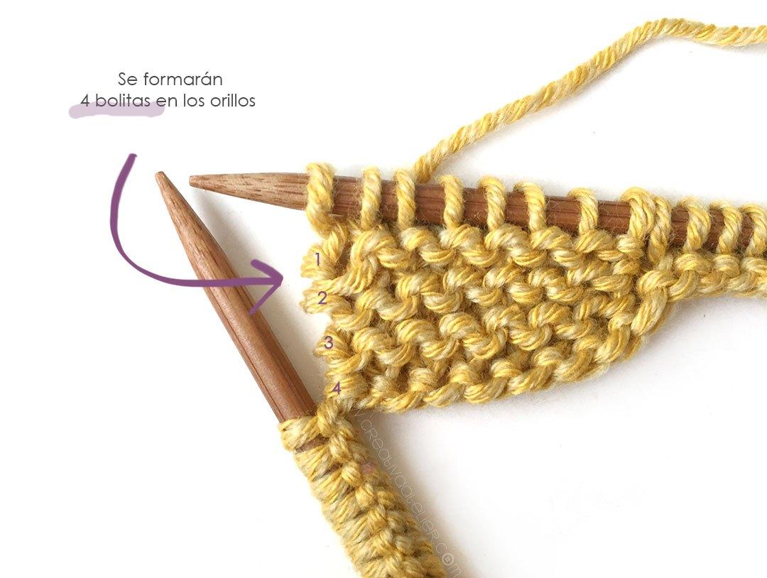 Patuquitos de punto a dos agujas - Patrón y tutorial DIY