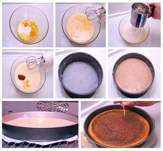 Quesada de yogur y canela