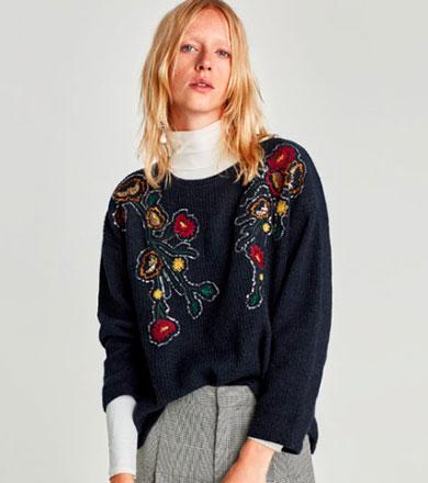 moda otoño invierno bordado