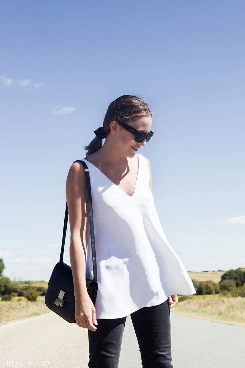 Trini | Stella McCartney top Celine ballerinas