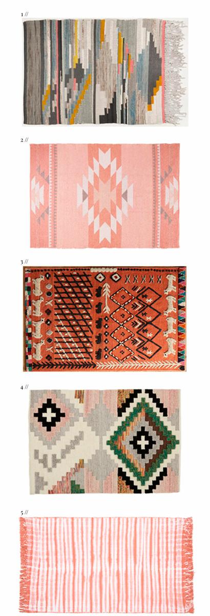 selección alfombras tipo bohemio