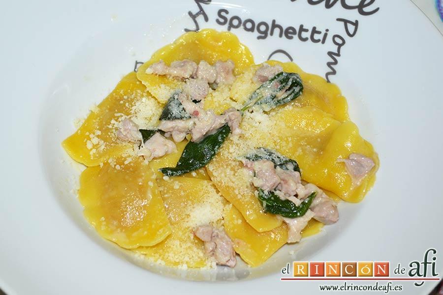 Casoncelli alla Bergamasca, sugerencia de presentación