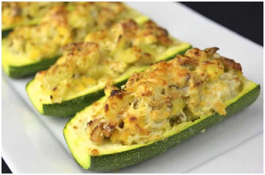 Recetas de calabacines rellenos