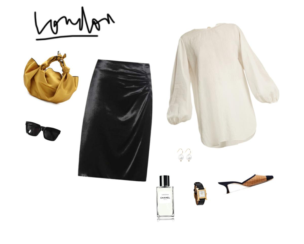 Trini | Prada skirt The Row top