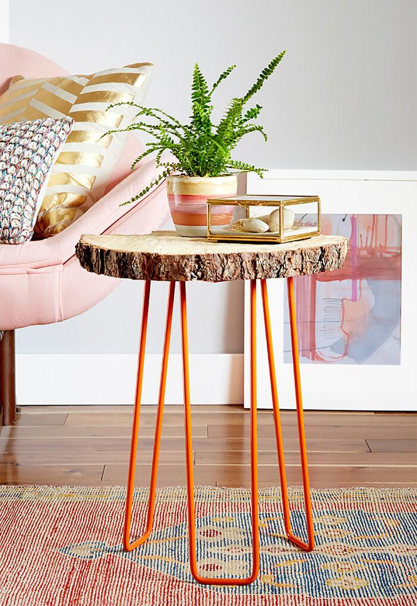 10 ideas con troncos y rodajas de madera, visto en "I am a Mess Blog"