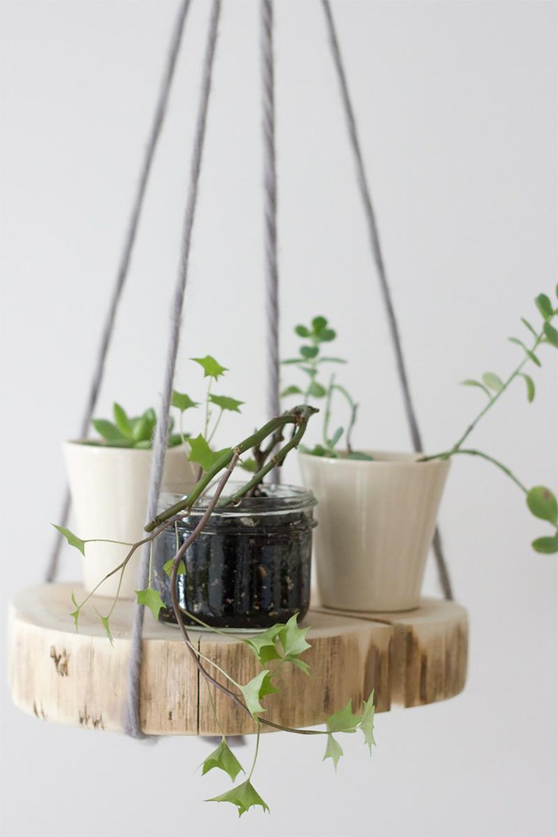 10 ideas con troncos y rodajas de madera, visto en "I am a Mess Blog"