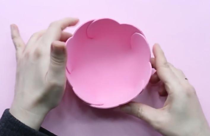 paso 11 para elaborar una cesta de foami