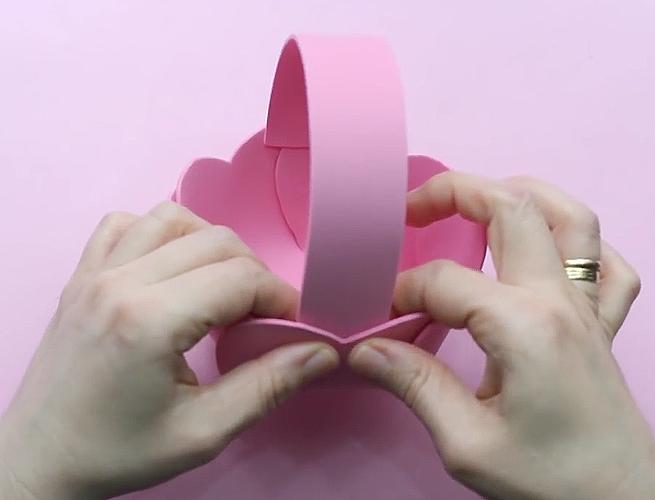 paso 13 para elaborar una cesta de foami