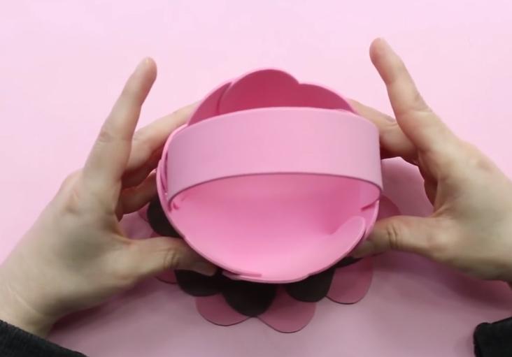 paso 17 para elaborar una cesta de foami