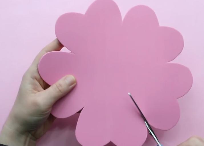 paso 8 para elaborar una cesta de foami