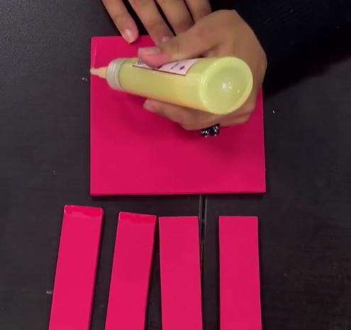 paso 1 para crear una caja de regalo en foami