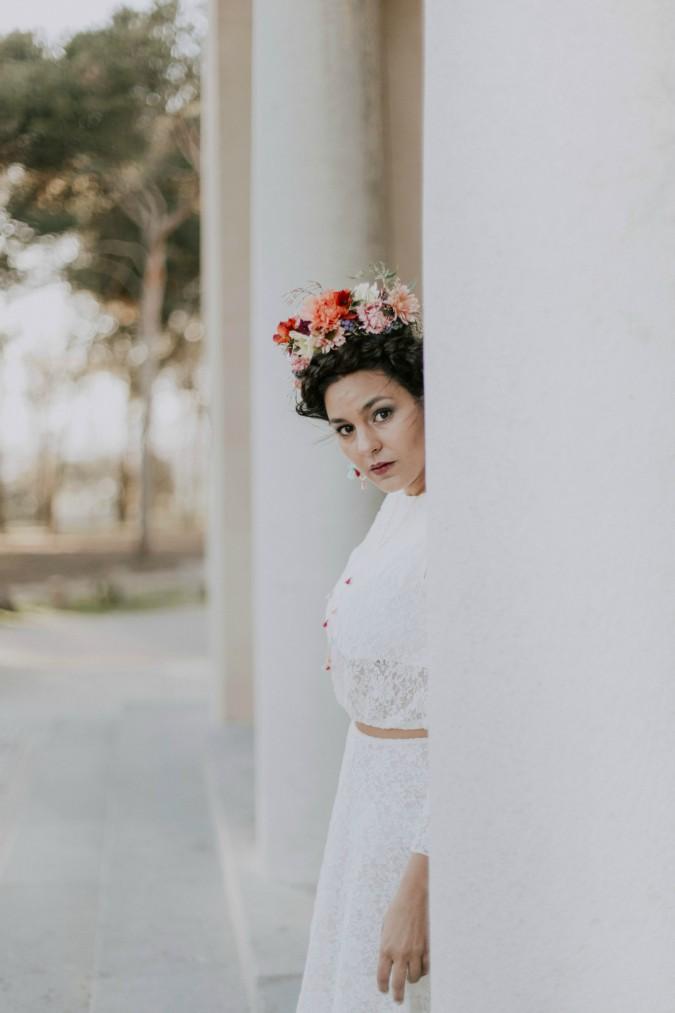 Una novia a lo Frida Khalo