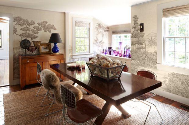 papel pintado con plantas