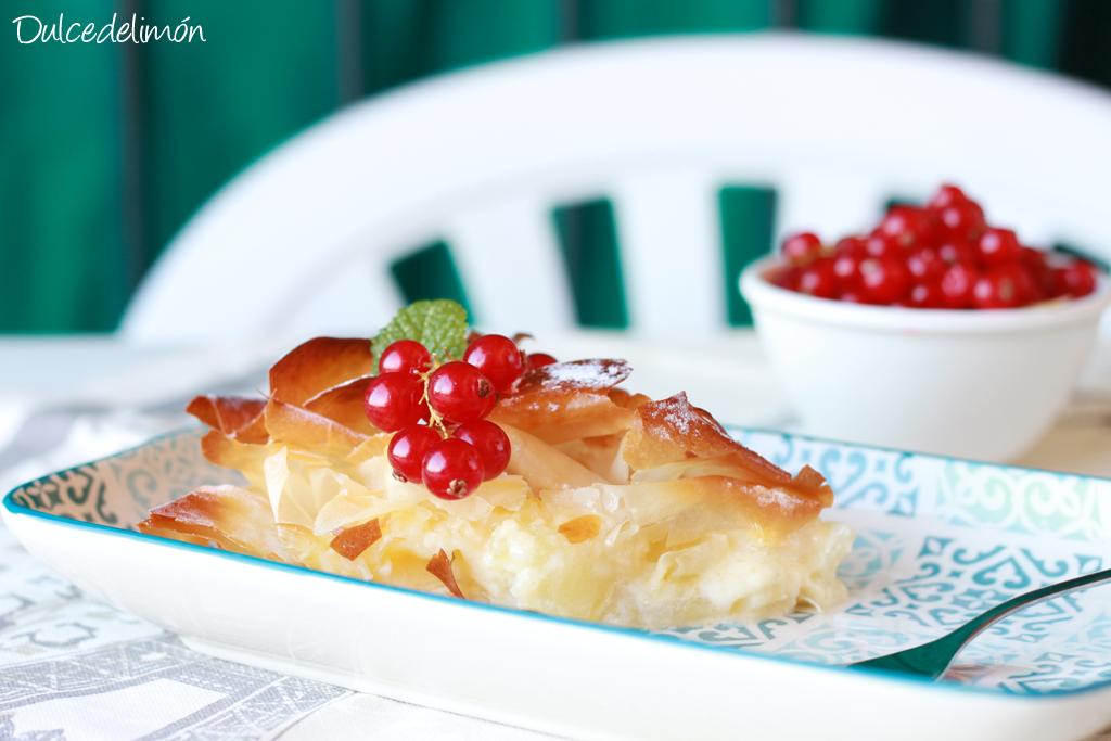 Tarta rizada de melón