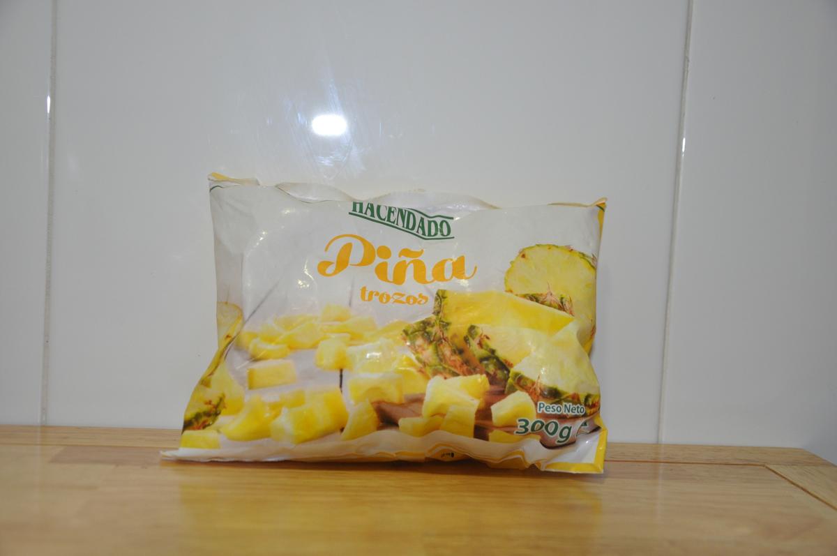 Piña congelada Mercadona, sin azúcar