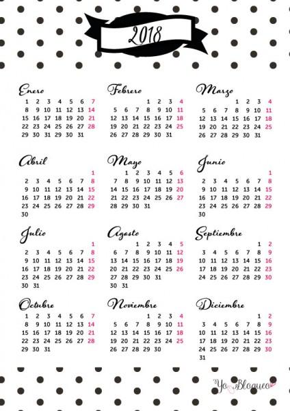 calendarios chulos 2018