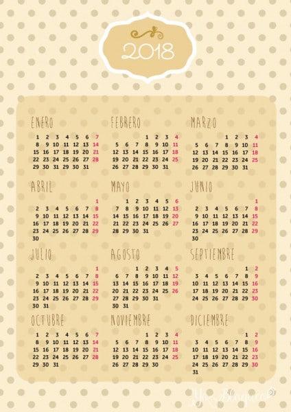 calendarios-2018-gratis-imprimir-vainilla