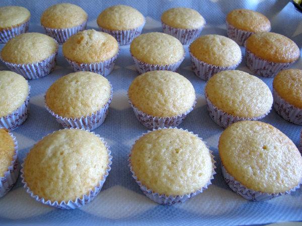 magdalenas de limón horneadas