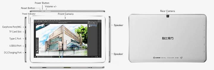 Cube Mix Plus reseña análisis review de este tablet PC con Windows 10 disco SSD de 128GB pantalla de 10 pulgadas con resolución Full HD compatible con Stylus de Wacomm 4GB de RAM y procesador Intel Kabi Lake especificaciones precio y opinión