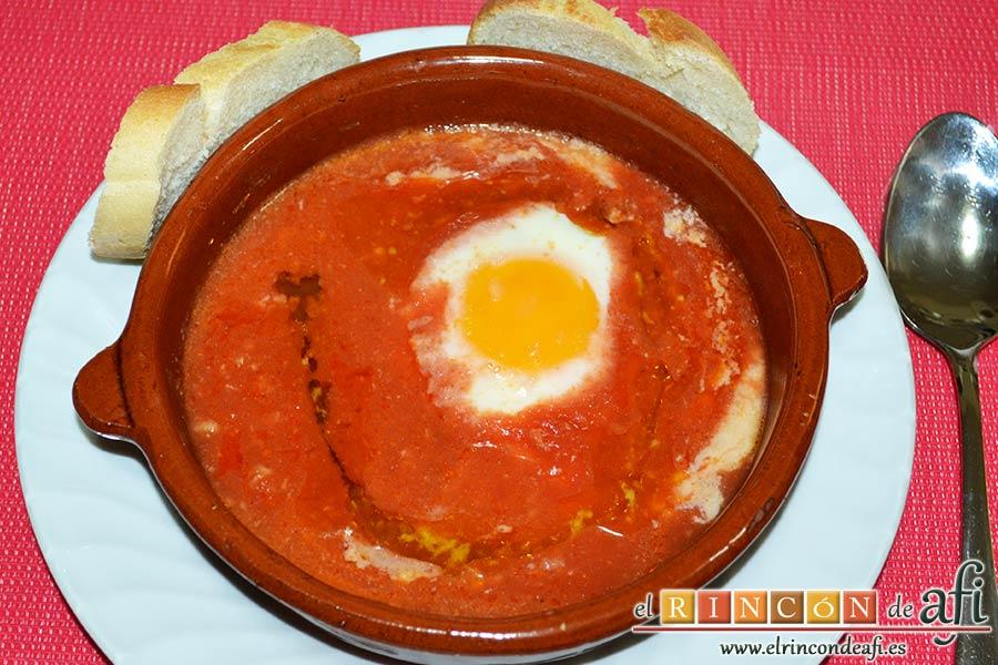 Huevos del purgatorio, sugerencia de presentación