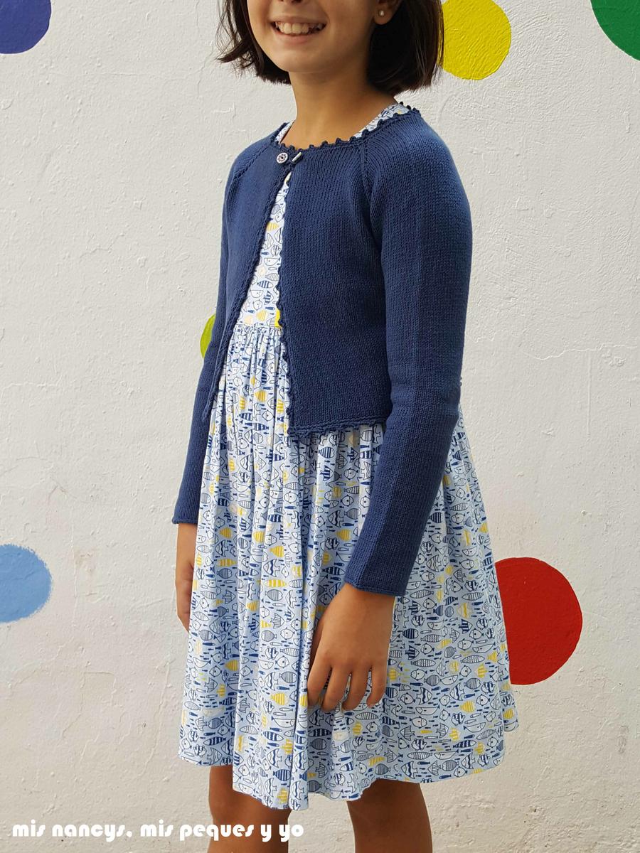 mis nancys, mis peques y yo, rebeca de punto para niña, con vestido everyday dress de cosotela