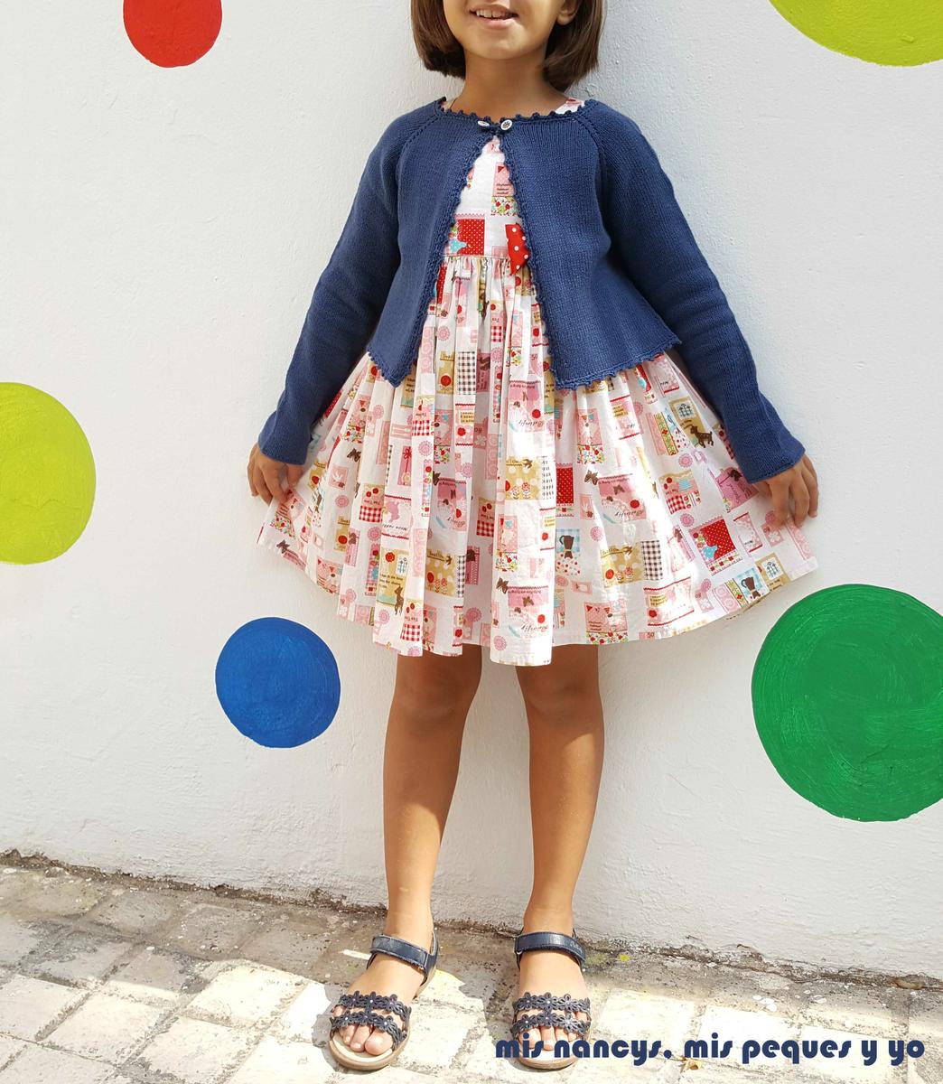 mis nancys, mis peques y yo, rebeca de punto para niña, talla 8 años