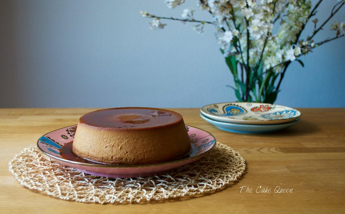 Flan de dulce de leche y mascarpone