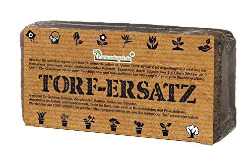 Humusziegel TE9L - Fibra de coco ladrillos de turba-9 l sustitutos libres de turba de coco tierra del suelo de un recurso renovable