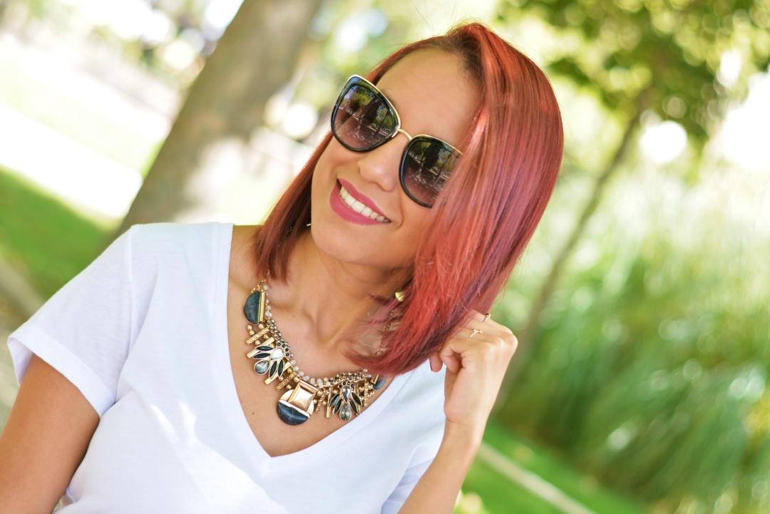 Accesorios Gafas cat eye y maxi collar