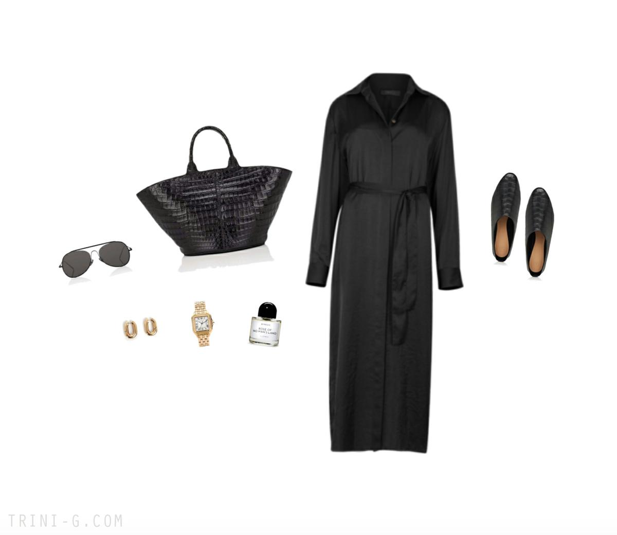 Trini | The Row dress The Row bag