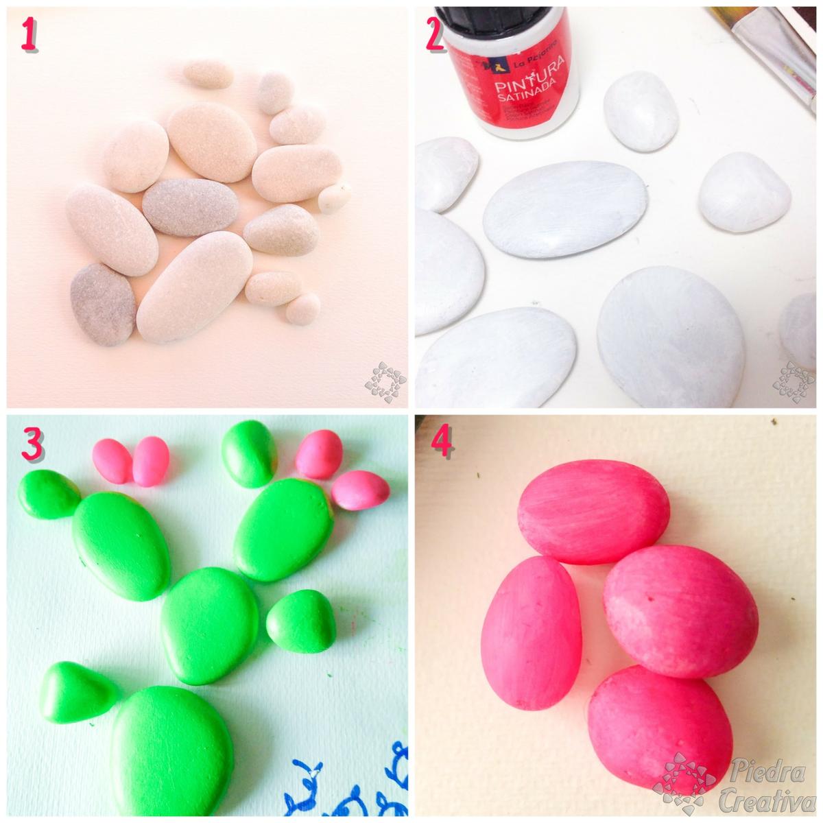 Paso a paso para cuadro de cactus