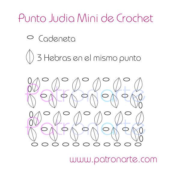 Patron punto judía Mini de crochet