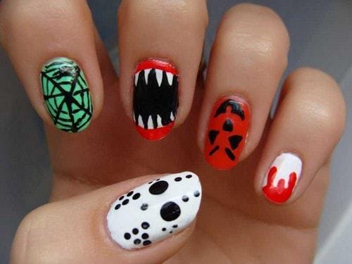Uñas halloween miedo