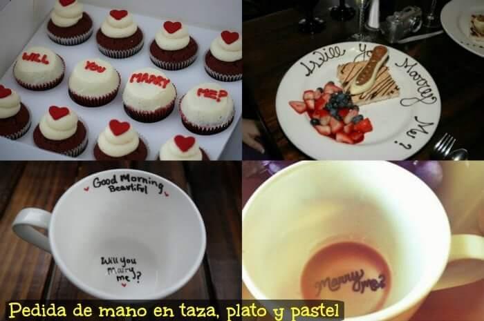 proponer matrimonio en taza y plato