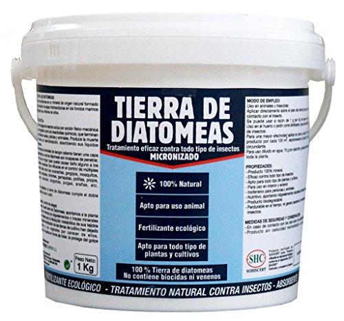 TIERRA DE DIATOMEAS 1Kg Fertilizante ecológico TRATAMIENTO EFICAZ CONTRA TODO TIPO DE INSECTOS
