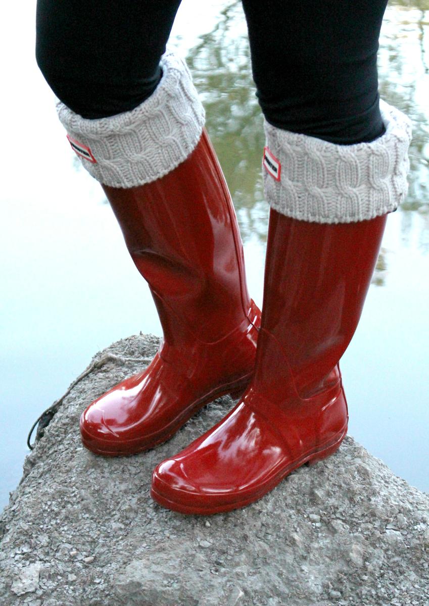 FASHION hunter boots tall red FALL TREND