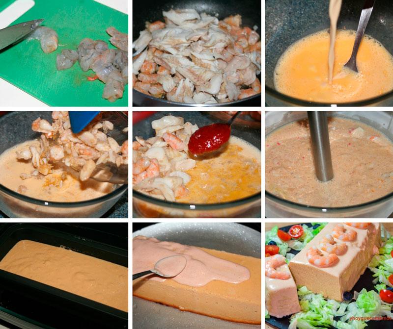 pastel de merluza y langostinos receta