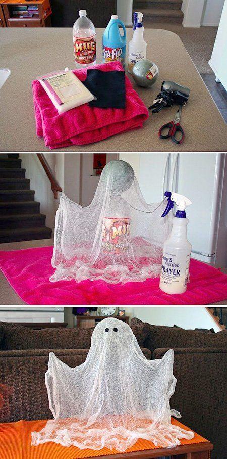 Decoración para Halloween casera: manualidad fantasma