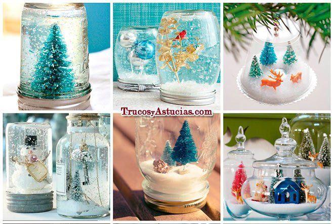 ¿Cómo hacer Bolas de Nieve caseras? 12 distintas a elegir