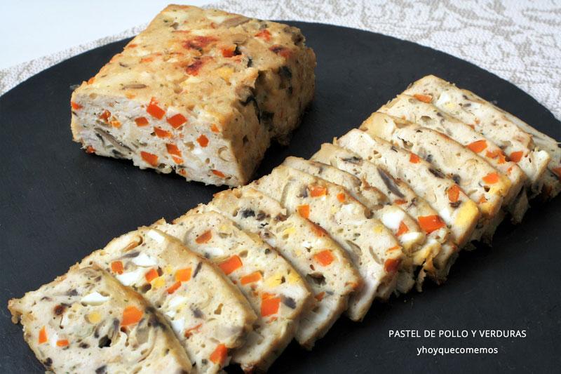 pastel de pollo y verduras