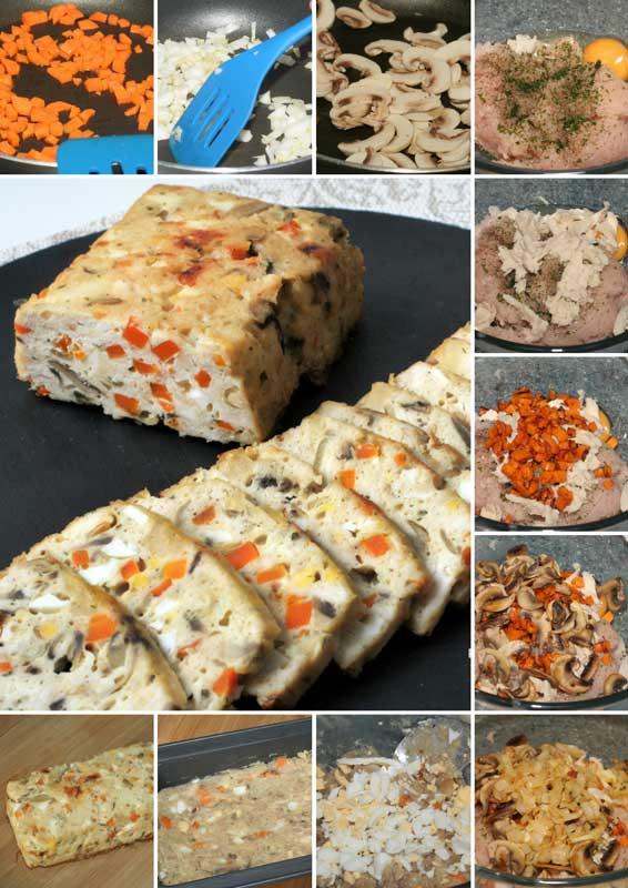 pastel de pollo y verduras receta