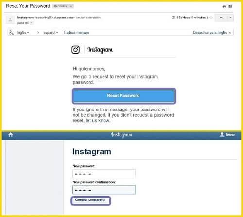 recuperar password por el ordenador